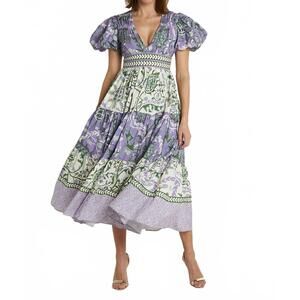 NEW CK BRADLEY heather dress in frolic cream and lavender
